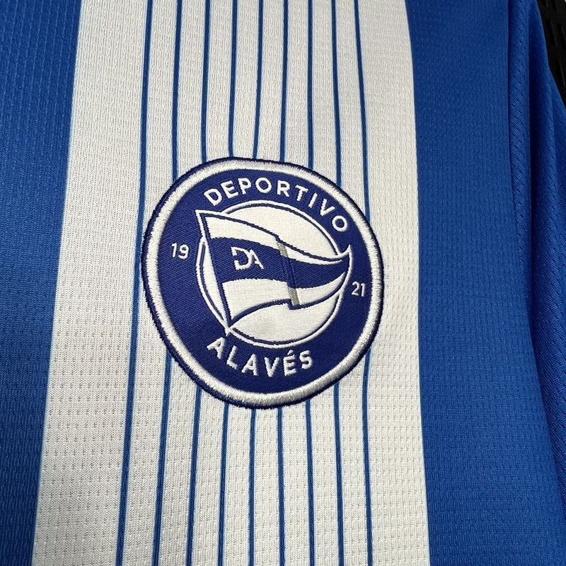 Camisa Alaves Home 24/25 - Torcedor Masculina - Lançamento