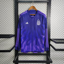 Camisa Manga Longa Seleção Argentina Away 2022/23 - Adidas Torcedor Masculina - Azul/Roxa
