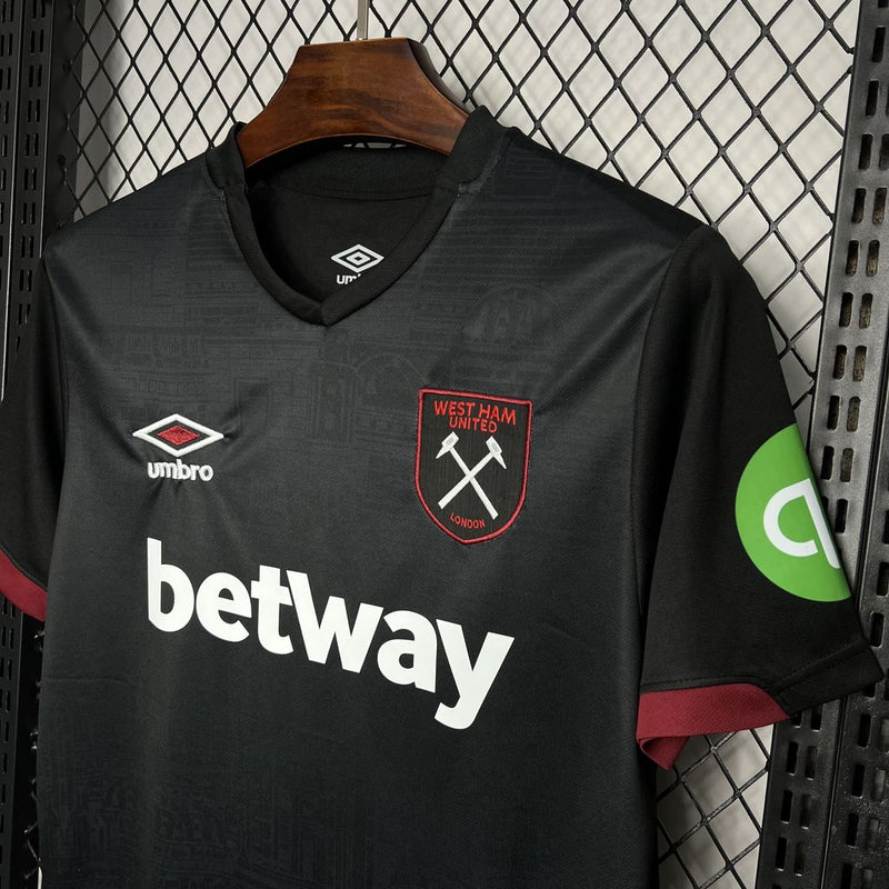 Camisa West Ham lll 24/25 - Versão Torcedor