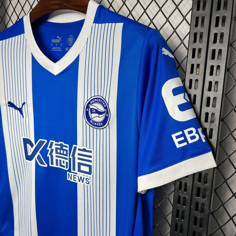 Camisa Alaves Home 24/25 - Torcedor Masculina - Lançamento