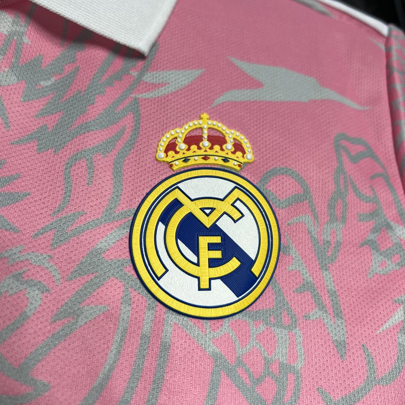 Camisa Real Madrid Rosa Edição Especial 23/24 - Adidas Torcedor Masculina