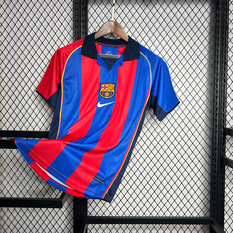 Camisa Barcelona Titular 01/02 - Versão Retro