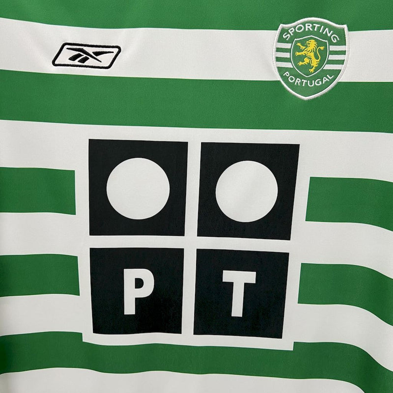 Camisa Sporting Titular 03/04 - Versão Retro