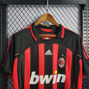 Camisa Milan Home 2006/07 - Adidas Retrô Masculina - Vermelha/Preta