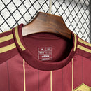 Camisa Pronta Entrega Roma Home 2024/25 - Adidas Torcedor Masculina - Bordo/Dourado