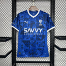 Camisa Pronta Entrega Al-Hilal Home 2024/25 - Puma Torcedor Masculina - Azul/Branca