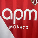 Camisa Pronta Entrega Mônaco Home 2025/26 - Mizuno Torcedor Masculina - Branca/Vermelha