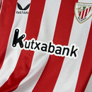 Camisa Pronta Entrega Atlético de Bilbao Home 2025/26 - Castore Torcedor Masculina - Vermelha/Branca