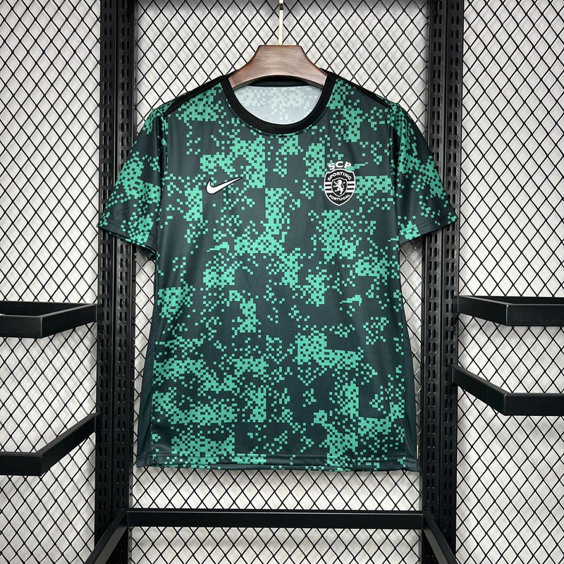 Camisa Sporting Pré-Jogo 24/25 - Nike Torcedor Masculina - Lançamento