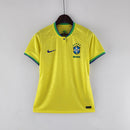 Camisa Pronta Entrega Brasil Home 2022/23 - Nike Torcedor Feminina - Amarela/Verde
