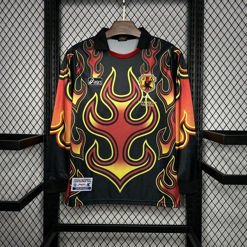 Camisa Japão Goleiro 1998 - Versão Retro Manga Comprida