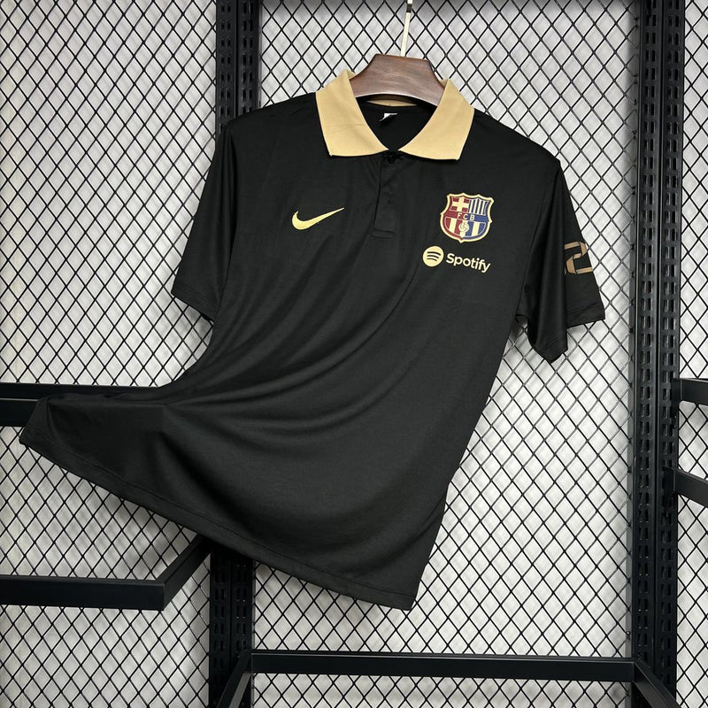 Camisa Barcelona Polo Black 24/25 - LANÇAMENTO