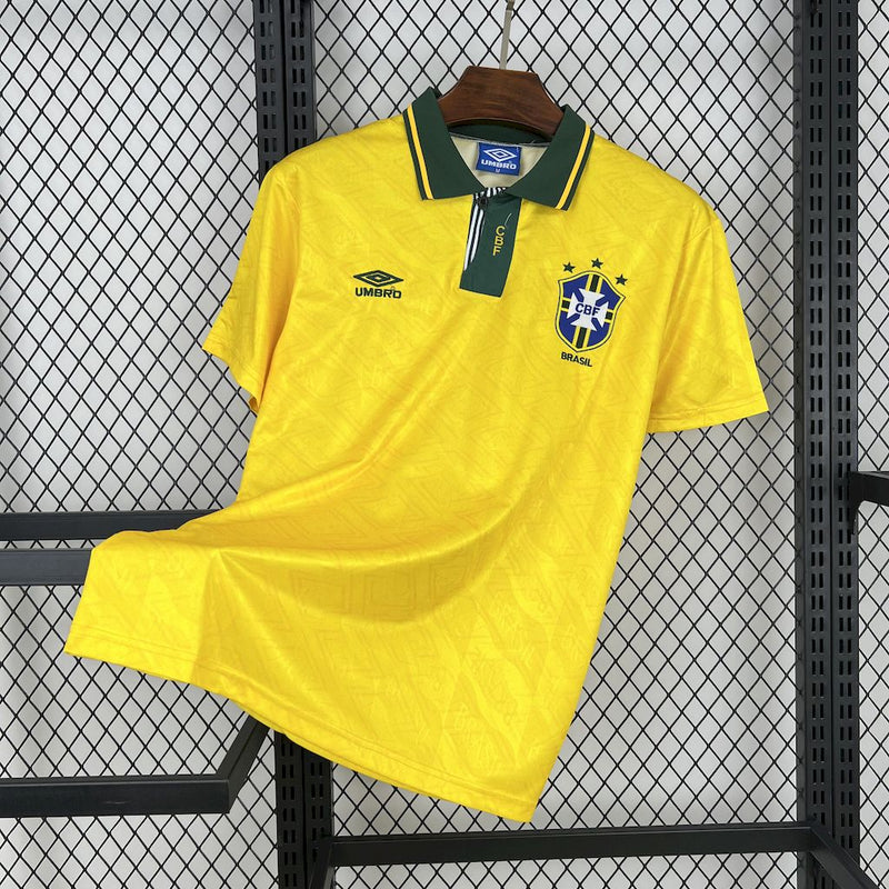 Camisa Brasil Titular 91/92 - Versão Retro