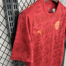 Camisa Pronta Entrega Valencia Away 2025/26 - Puma Torcedor Masculina - Vermelha/Laranja
