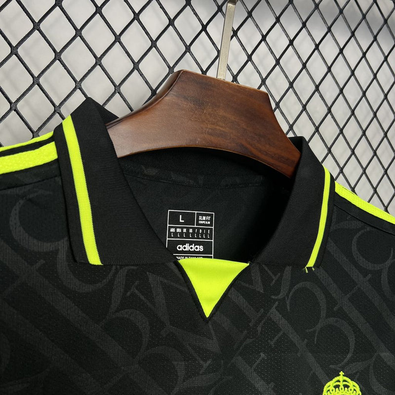 Camisa Real Madrid Black And Neon Unique 24/25 - Adidas Torcedor Masculina - Lançamento