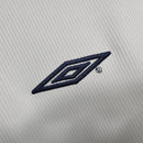 Camisa Manga Longa Manchester United Away 1999/00 - Umbro Retrô Masculina - Branca/Preta