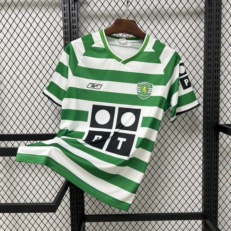 Camisa Sporting Titular 03/04 - Versão Retro