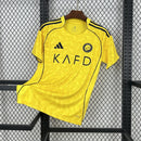 Camisa Pronta Entrega Al-Nassr Home 2025/26 - Adidas Torcedor Masculina - Amarela/Azul