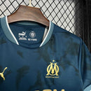 Camisa Olympique Marseille Away 2024/25 - Puma Torcedor Masculina - Azul/Dourada