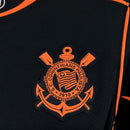 Camisa Corinthians Black 2025/26 - Nike Torcedor Masculina - Preta/Laranja