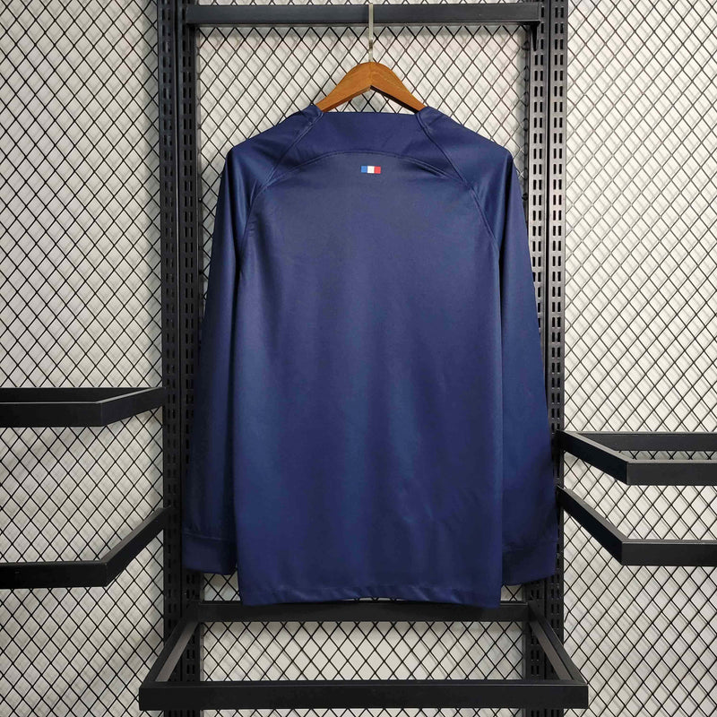 Camisa PSG Home Manga Longa 23/24 - Versão Torcedor