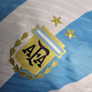 Camisa Pronta Entrega Seleção Argentina Home 2022/23 - Adidas Jogador Masculina - Azul/Branca + Patchs Copa do Mundo