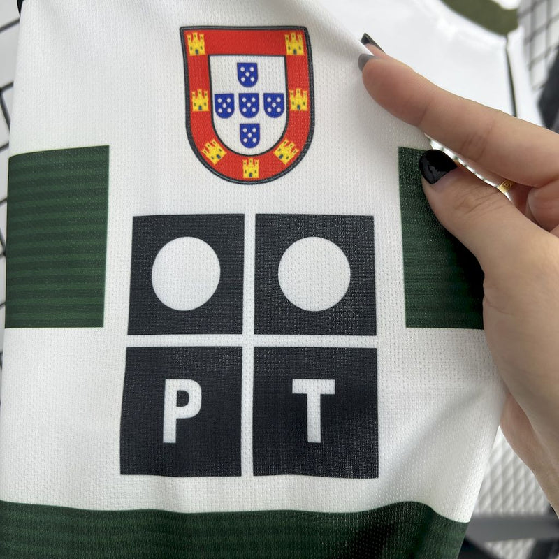 Camisa Sporting Titular 01/02 - Versão Retro Manga Comprida