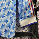 Camisa Manchester United  Manga Comprida Away 1990/92 - Adidas Retrô Masculina - Azul/Branca