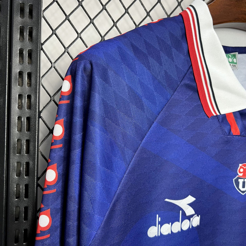 Camisa Universidad de Chile Titular 1996 - Versão Retro Manga Comprida