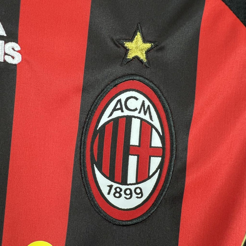 Camisa Milan Titular 06/07 - Versão Retro Manga Comprida