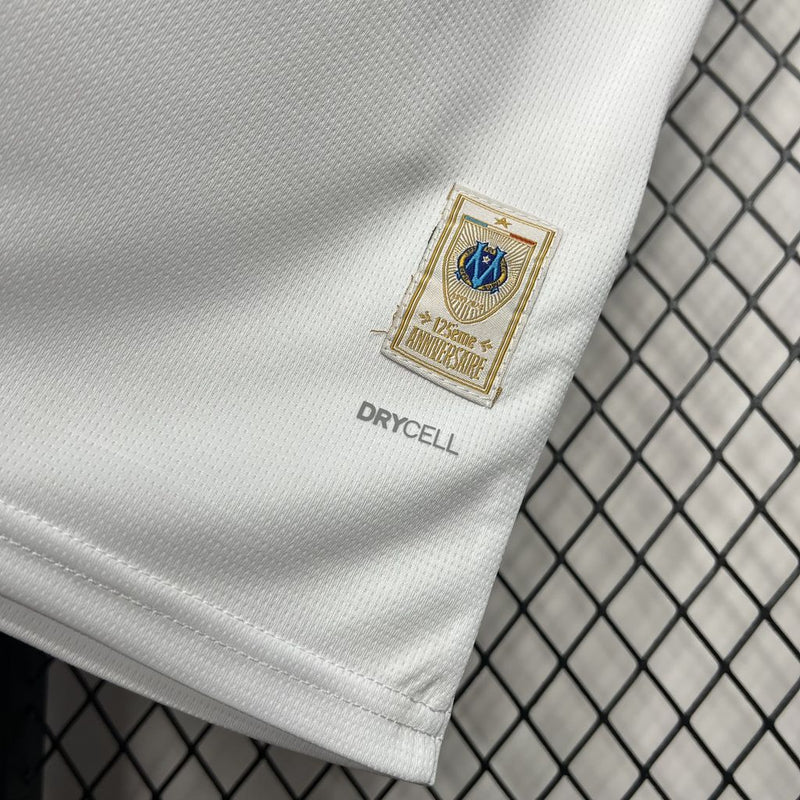 Camisa Olympique de Marseille 125 anos White 24/25 - Versão Torcedor