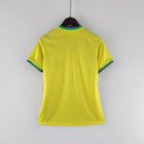Camisa Pronta Entrega Brasil Home 2022/23 - Nike Torcedor Feminina - Amarela/Verde