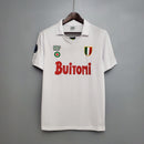 Camisa Napoli Away 1987/88 - NR Retrô Masculina - Branca