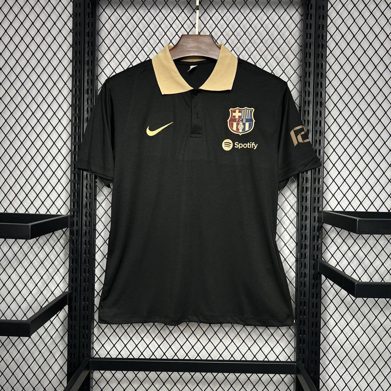 Camisa Barcelona Polo Black 24/25 - LANÇAMENTO