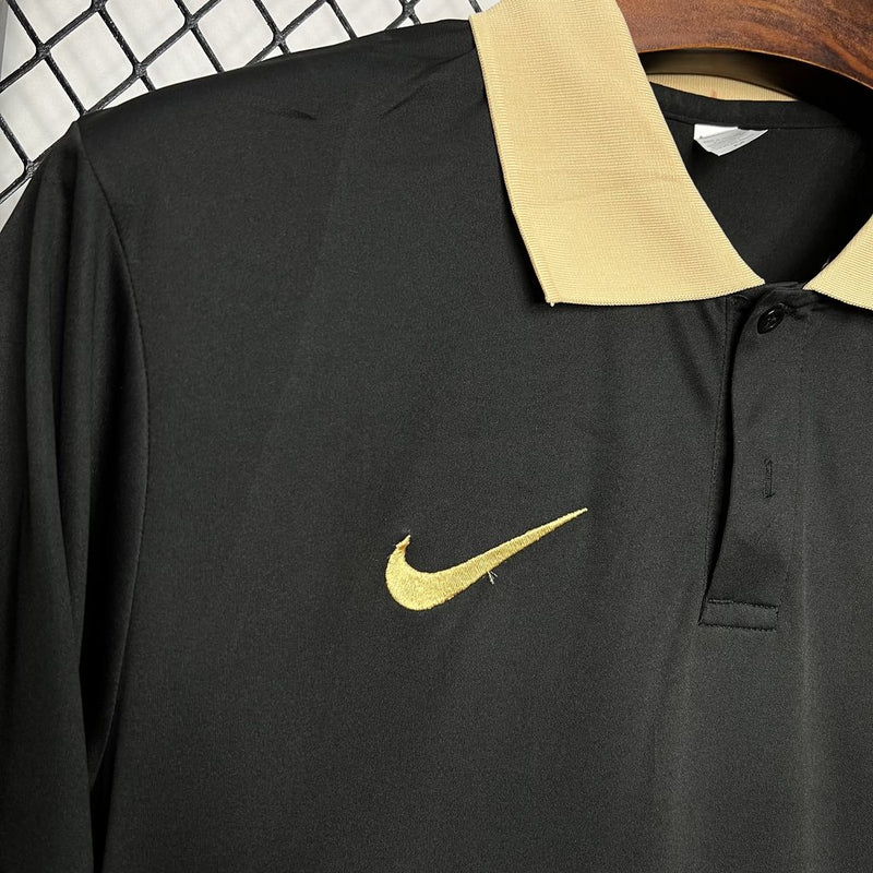 Camisa Barcelona Polo Black 24/25 - LANÇAMENTO