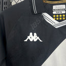 Camisa Pronta Entrega Vasco da Gama Home 2025/26 - Kappa Torcedor Masculina - Preta/Branca