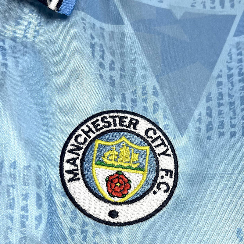 Camisa Manchester City Titular 89/90 - Versão Retro