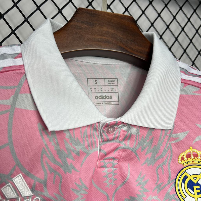 Camisa Real Madrid Rosa Edição Especial 23/24 - Adidas Torcedor Masculina