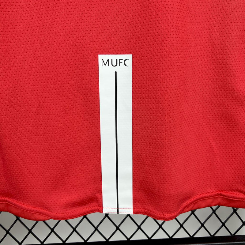 Camisa Manchester United Titular 07/08 - Versão Retro Manga Comprida