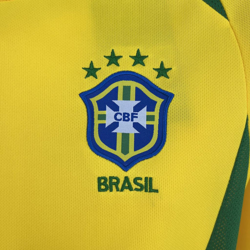 Camisa Brasil Titular 2002 - Versão Retro