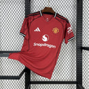 Camisa Pronta Entrega Manchester United Home 2025/26 - Adidas Torcedor Masculina - Vermelha/Preta