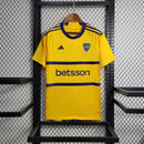 Camisa Boca Juniors Away 2023/24 - Adidas Torcedor Masculina - Amarela/Azul