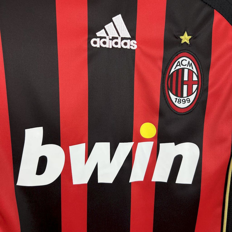 Camisa Milan Titular 06/07 - Versão Retro Manga Comprida