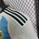 Camisa Pronta Entrega Seleção Argentina Home 2022/23 - Adidas Jogador Masculina - Azul/Branca + Patchs Copa do Mundo