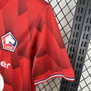 Camisa Pronta Entrega Lille Home 2025/26 - New Balace Torcedor Masculina - Vermelha/Branca