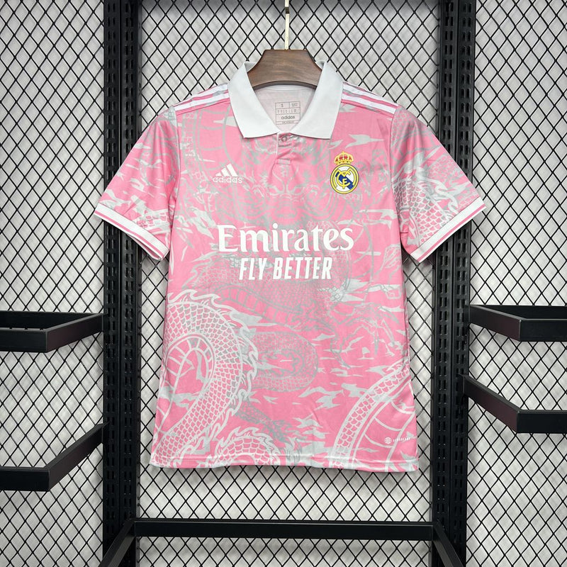 Camisa Real Madrid Rosa Edição Especial 23/24 - Adidas Torcedor Masculina