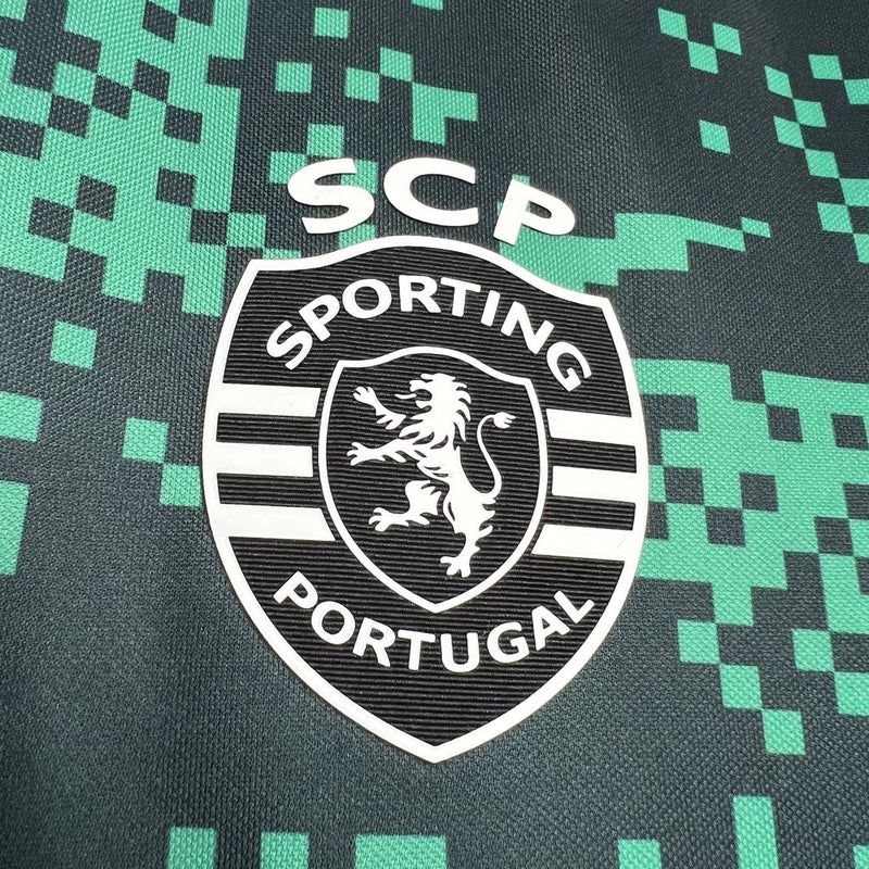 Camisa Sporting Pré-Jogo 24/25 - Nike Torcedor Masculina - Lançamento