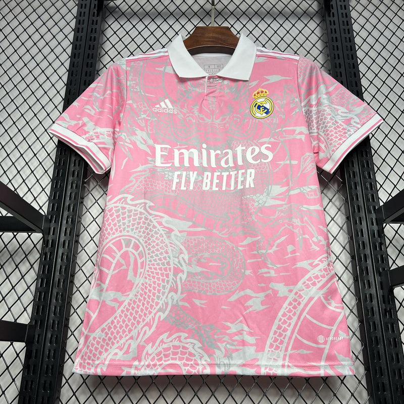 Camisa Real Madrid Rosa Edição Especial 23/24 - Adidas Torcedor Masculina