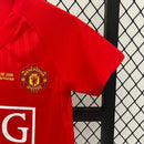 Kit Infantil Man. United Home 2007/08 - Nike Retrô - Vermelha