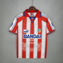 Camisa Atlético de Madrid Home 1996/97 - Puma Retrô Masculina - Vermelha/Branca